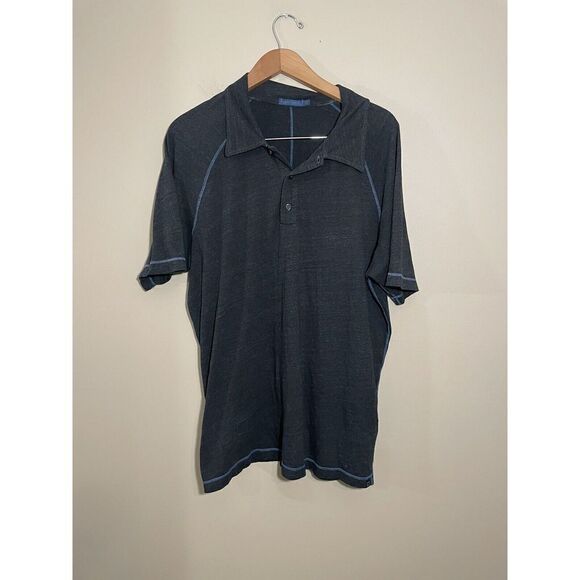 Agave Copper Polo Shirt Mens Large Short Sleeve Golf Cotton Blend Made In USA - Picture 2 of 6